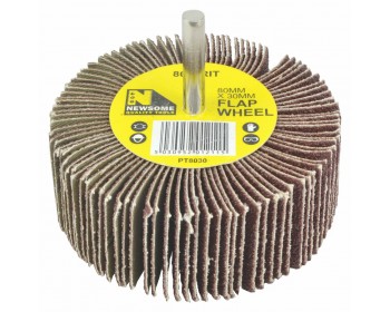 80mm x 30mm, 80 Grit Aluminium Oxide Flap Wheel